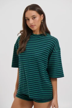Charlene Oversized Tee Teal