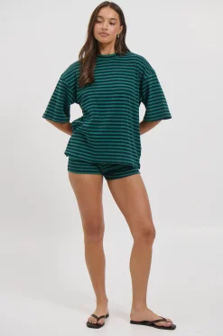 Charlene Oversized Tee Teal