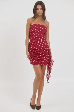 Charley Mini Dress Wine