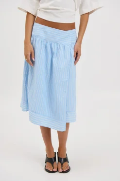 Chase Midi Skirt Sky