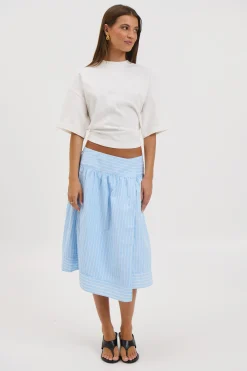 Chase Midi Skirt Sky