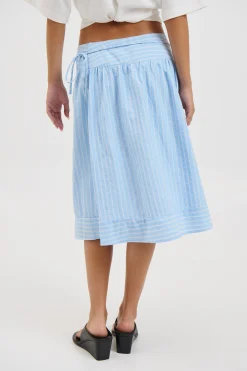 Chase Midi Skirt Sky