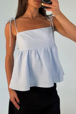 Chontelle Babydoll Top Sky