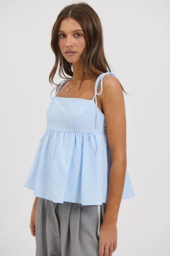 Chontelle Babydoll Top Sky