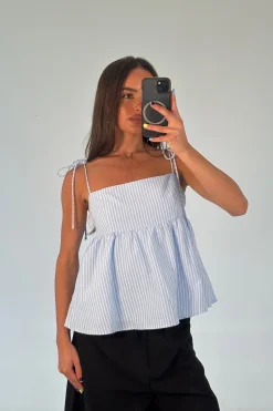 Chontelle Babydoll Top Sky