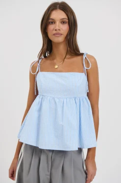 Chontelle Babydoll Top Sky
