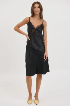 Chrishell Lace Cami Black