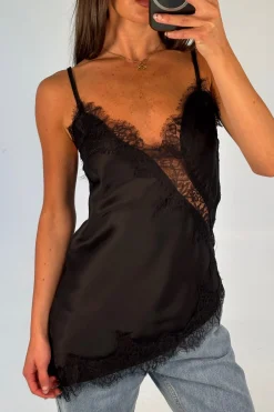 Chrishell Lace Cami Black