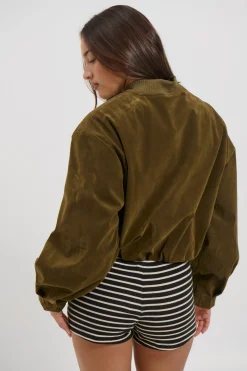 Clara Bomber Khaki