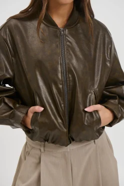 Clara Bomber Vintage Brown