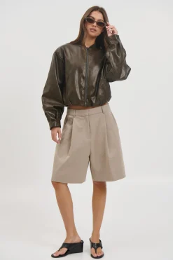 Clara Bomber Vintage Brown