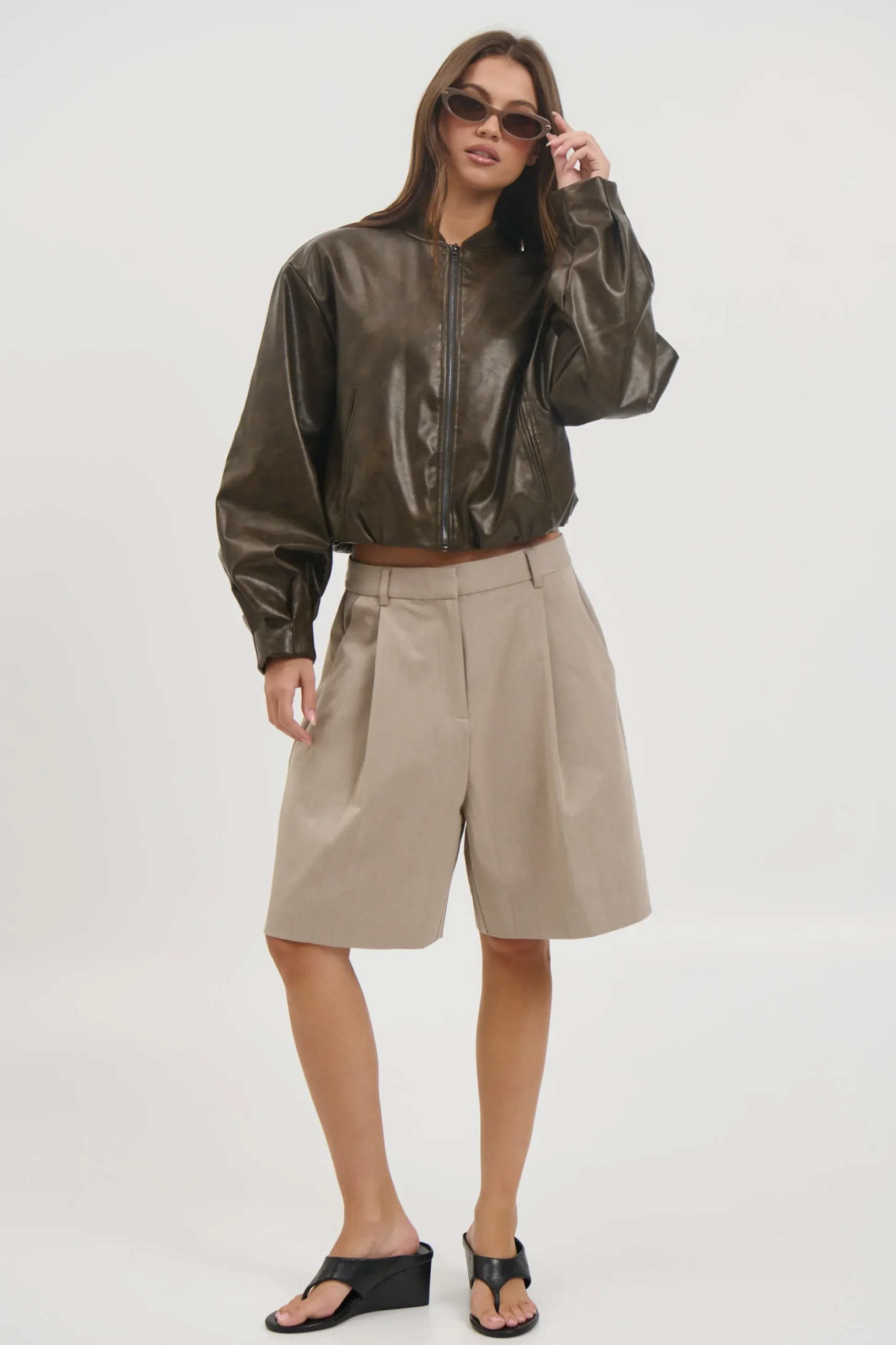 Clara Bomber Vintage Brown