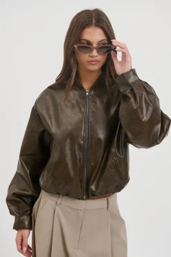 Clara Bomber Vintage Brown
