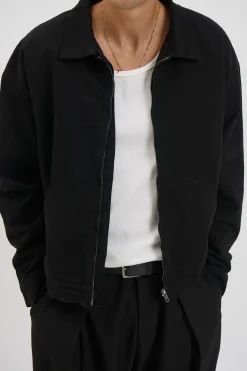 Collar Lined Jacket Black
