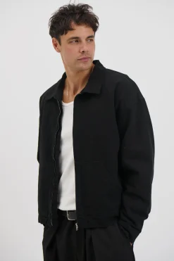 Collar Lined Jacket Black