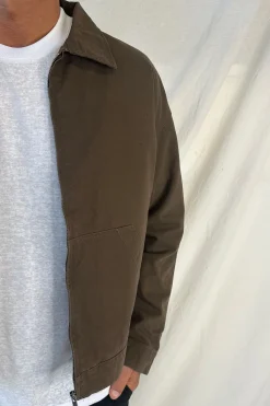 Collar Lined Jacket Dark Brown