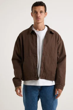 Collar Lined Jacket Dark Brown