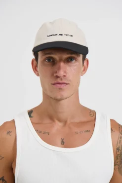 College Cap Contrast Black