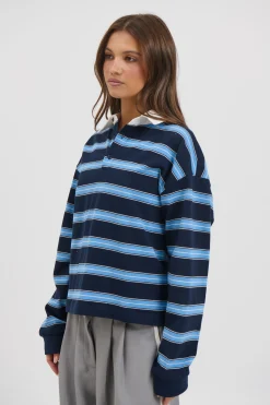 Countryside Jersey Midnight Stripe