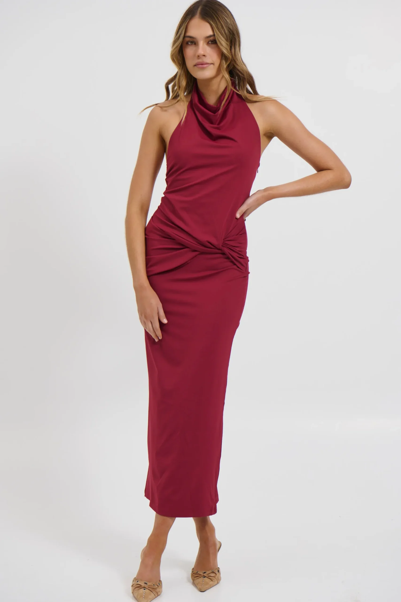 Darling Maxi Dress Wine
