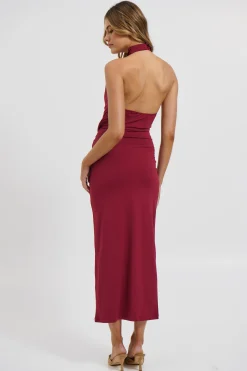 Darling Maxi Dress Wine