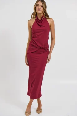 Darling Maxi Dress Wine