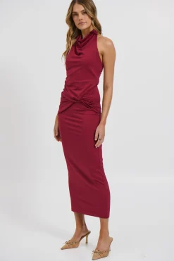 Darling Maxi Dress Wine