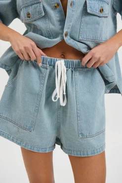 Delaney Denim Set Vintage Blue