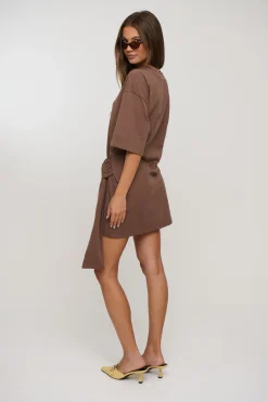 Delani Tee Dress Hazelnut