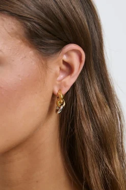 Delica Knotted Earring Mixed Metals