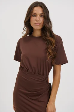 Denny Maxi Dress Chocolate