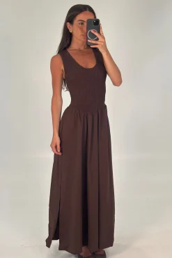 Destiny Maxi Dress Chocolate