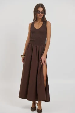 Destiny Maxi Dress Chocolate