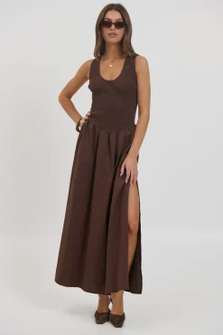 Destiny Maxi Dress Chocolate