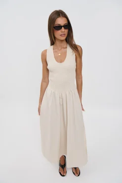 Destiny Maxi Dress Oat