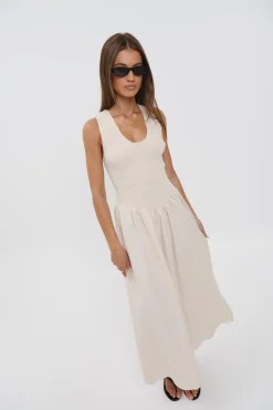 Destiny Maxi Dress Oat