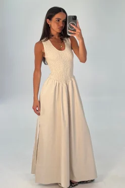 Destiny Maxi Dress Oat