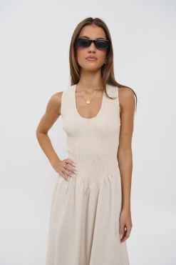 Destiny Maxi Dress Oat