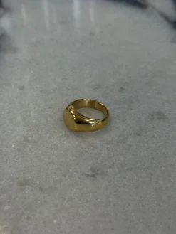 Dome Signet Ring Gold