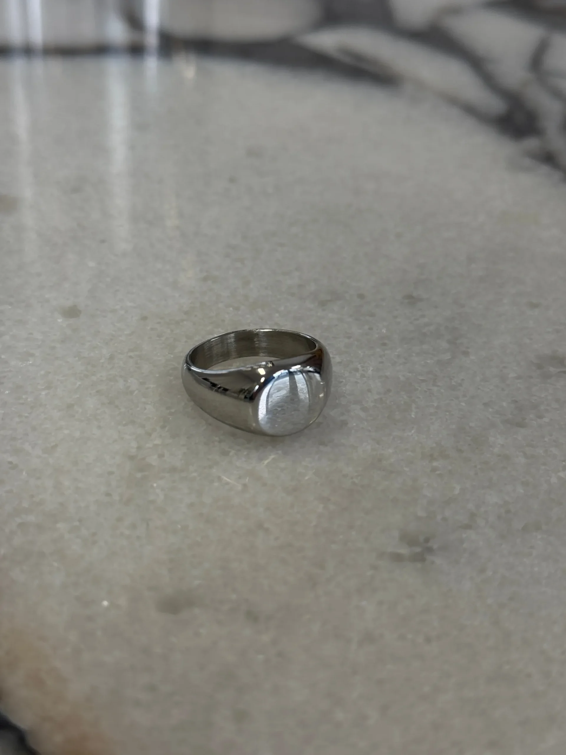 Dome Signet Ring Silver