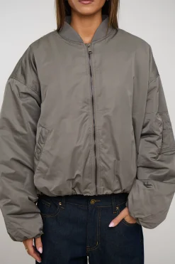 Dua Bomber Jacket Grey