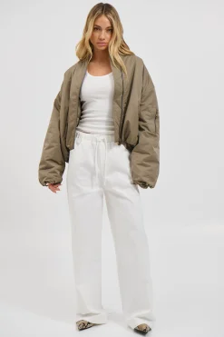 Dua Bomber Jacket Khaki