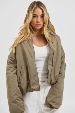 Dua Bomber Jacket Khaki