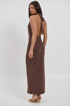 Ebba Maxi Dress Chocolate