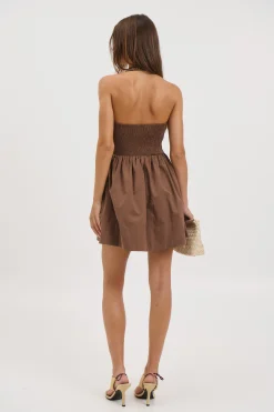 Eleanora Mini Dress Chocolate