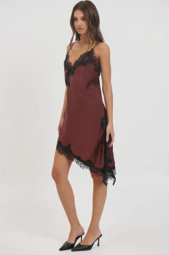Electra Lace Dress Chocolate