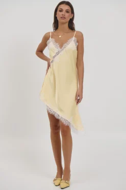 Electra Lace Dress Lemon