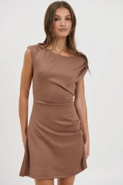 Ella Mini Dress Chocolate