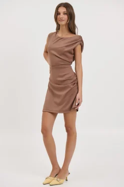 Ella Mini Dress Chocolate