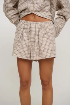 Emina Check Short Beige